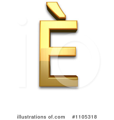 Royalty-Free (RF) Gold Design Elements Clipart Illustration by Leo Blanchette - Stock Sample #1105318