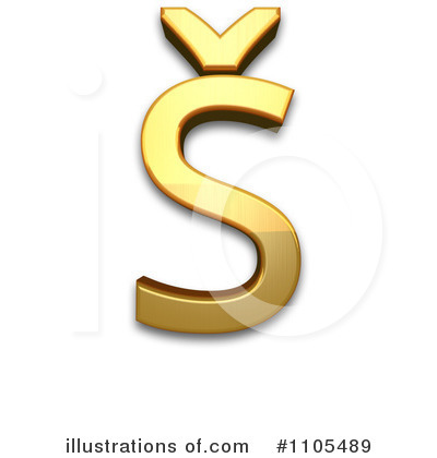 Royalty-Free (RF) Gold Design Elements Clipart Illustration by Leo Blanchette - Stock Sample #1105489