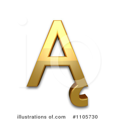 Royalty-Free (RF) Gold Design Elements Clipart Illustration by Leo Blanchette - Stock Sample #1105730