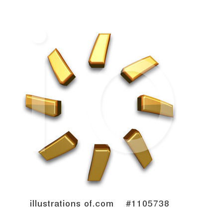 Royalty-Free (RF) Gold Design Elements Clipart Illustration by Leo Blanchette - Stock Sample #1105738