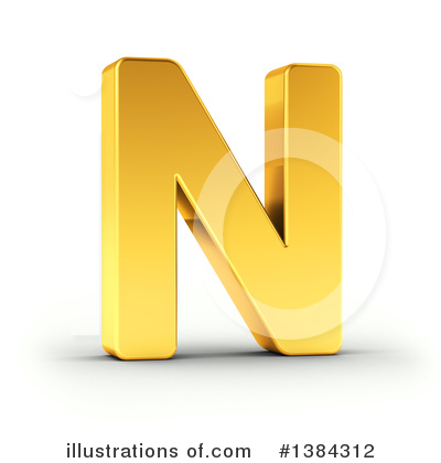 Royalty-Free (RF) Gold Letter Clipart Illustration by stockillustrations - Stock Sample #1384312