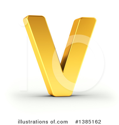 Royalty-Free (RF) Gold Letter Clipart Illustration by stockillustrations - Stock Sample #1385162