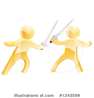 Swordfighting Clipart #1243599 by AtStockIllustration