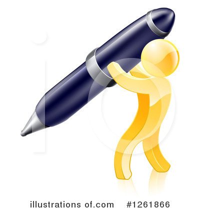Pens Clipart #1261866 by AtStockIllustration