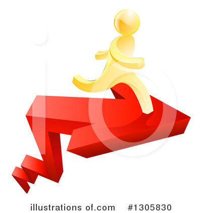 Royalty-Free (RF) Gold Man Clipart Illustration by AtStockIllustration - Stock Sample #1305830