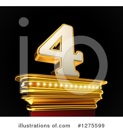 Royalty-Free (RF) Gold Number Clipart Illustration by stockillustrations - Stock Sample #1275599