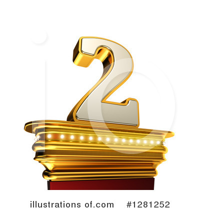 Royalty-Free (RF) Gold Number Clipart Illustration by stockillustrations - Stock Sample #1281252