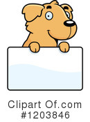 Golden Retriever Clipart #1203846 by Cory Thoman