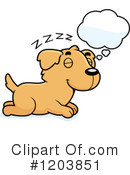 Golden Retriever Clipart #1203851 by Cory Thoman