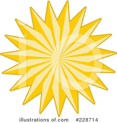 Royalty-Free (RF) Golden Star Clipart Illustration by KJ Pargeter - Stock Sample #228714