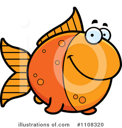 Royalty-Free (RF) Goldfish Clipart Illustration by Cory Thoman - Stock Sample #1108320