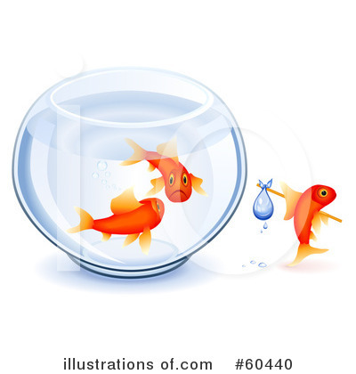 Royalty-Free (RF) Goldfish Clipart Illustration by Oligo - Stock Sample #60440