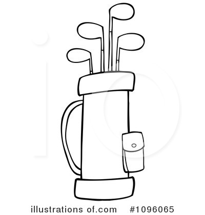 Golf Bag Clipart #1096065 by Hit Toon