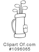 Golf Bag Clipart #1096065 by Hit Toon