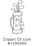 Golf Bag Clipart #1096066 by Hit Toon