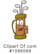 Golf Bag Clipart #1096069 by Hit Toon