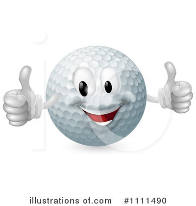 Royalty-Free (RF) Golf Ball Clipart Illustration by AtStockIllustration - Stock Sample #1111490