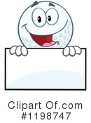Golf Ball Clipart #1198747 by Hit Toon