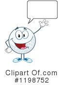 Golf Ball Clipart #1198752 by Hit Toon