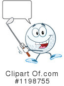 Golf Ball Clipart #1198755 by Hit Toon
