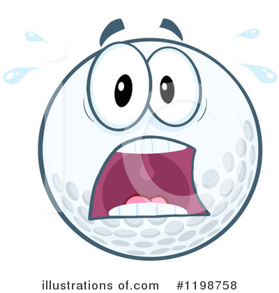 Royalty-Free (RF) Golf Ball Clipart Illustration by Hit Toon - Stock Sample #1198758