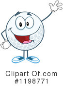 Golf Ball Clipart #1198771 by Hit Toon