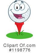 Golf Ball Clipart #1198776 by Hit Toon