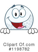 Golf Ball Clipart #1198782 by Hit Toon