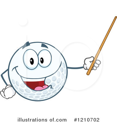 Royalty-Free (RF) Golf Ball Clipart Illustration by Hit Toon - Stock Sample #1210702