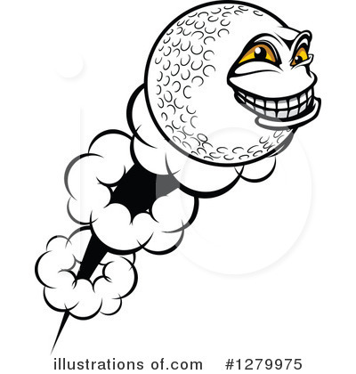 Royalty-Free (RF) Golf Ball Clipart Illustration by Vector Tradition SM - Stock Sample #1279975