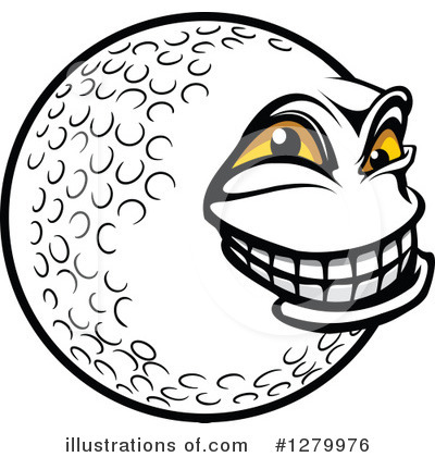 Royalty-Free (RF) Golf Ball Clipart Illustration by Vector Tradition SM - Stock Sample #1279976