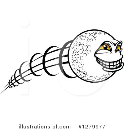 Royalty-Free (RF) Golf Ball Clipart Illustration by Vector Tradition SM - Stock Sample #1279977