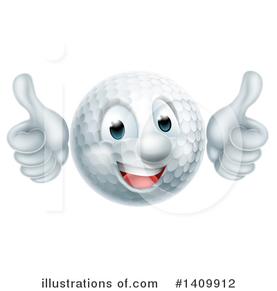 Royalty-Free (RF) Golf Ball Clipart Illustration by AtStockIllustration - Stock Sample #1409912