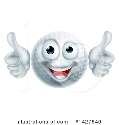 Royalty-Free (RF) Golf Ball Clipart Illustration by AtStockIllustration - Stock Sample #1427640