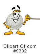 Golf Ball Clipart #9302 by Mascot Junction