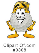 Golf Ball Clipart #9308 by Mascot Junction