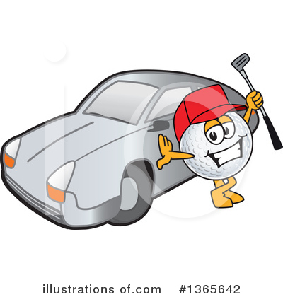 Royalty-Free (RF) Golf Ball Sports Mascot Clipart Illustration by Mascot Junction - Stock Sample #1365642
