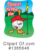 Golf Ball Sports Mascot Clipart #1365646 by Mascot Junction