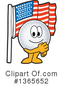 Golf Ball Sports Mascot Clipart #1365652 by Mascot Junction