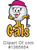 Golf Ball Sports Mascot Clipart #1365654 by Mascot Junction