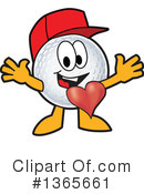 Golf Ball Sports Mascot Clipart #1365661 by Mascot Junction