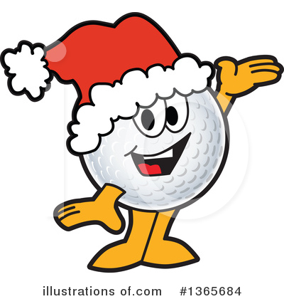 Golf Ball Sports Mascot Clipart #1365684 by Mascot Junction