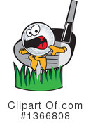 Golf Ball Sports Mascot Clipart #1366808 by Mascot Junction