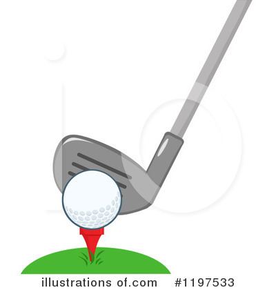 Royalty-Free (RF) Golf Clipart Illustration by Hit Toon - Stock Sample #1197533