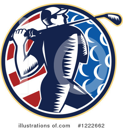 Royalty-Free (RF) Golf Clipart Illustration by patrimonio - Stock Sample #1222662