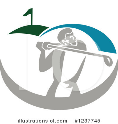 Royalty-Free (RF) Golf Clipart Illustration by patrimonio - Stock Sample #1237745