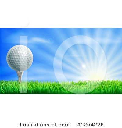 Golf Clipart #1254226 by AtStockIllustration