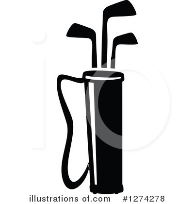 Golf Bag Clipart #1274278 by Vector Tradition SM