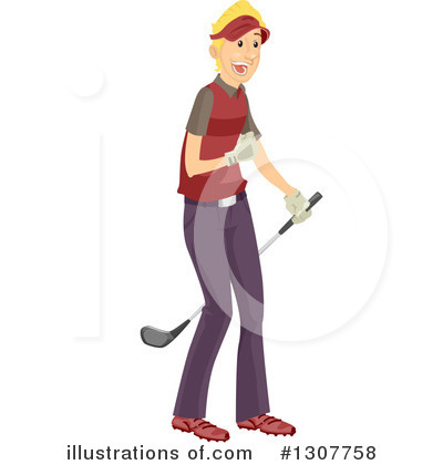 Royalty-Free (RF) Golf Clipart Illustration by BNP Design Studio - Stock Sample #1307758