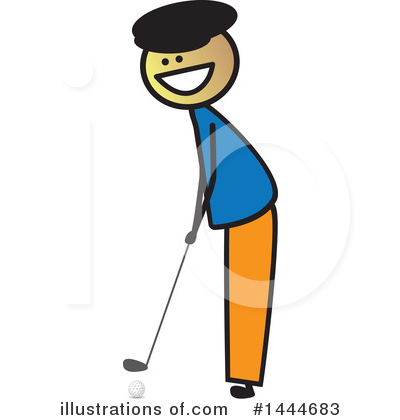 Royalty-Free (RF) Golf Clipart Illustration by ColorMagic - Stock Sample #1444683